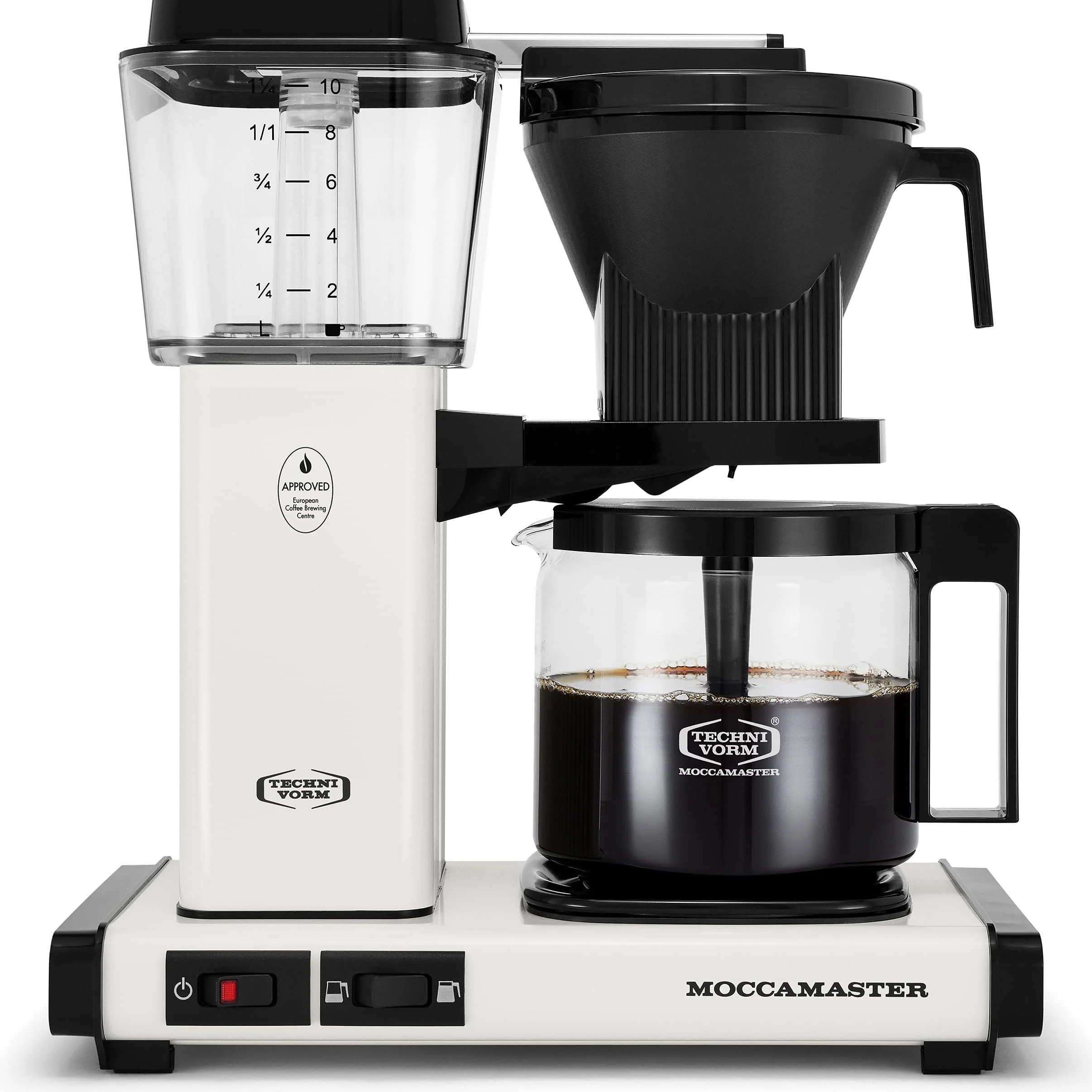 53933 KBGV Select 10-Cup Coffee Maker, Off-White, 40 ounce, 1.25l & #4 White Paper Filters, 100-count per box
