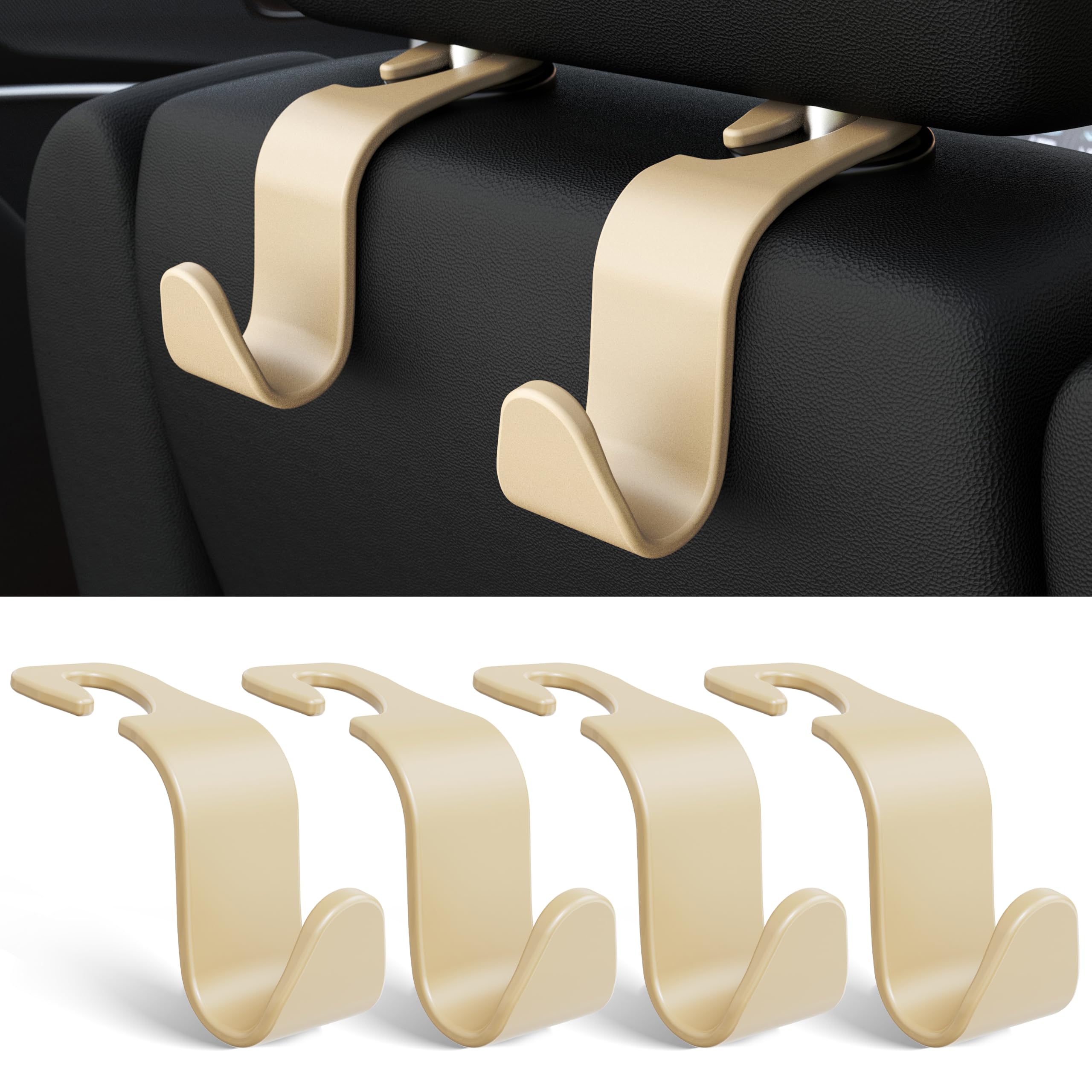 Elegant Vehicle Headrest Hooks