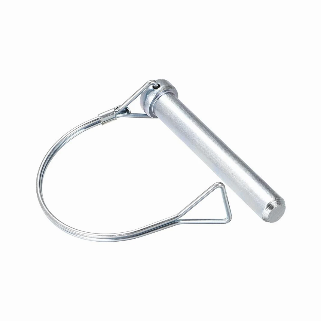 sourcing map Welle Verriegelungsstift Koppler Pin für Felb Anhänger Wagen Rasen Garten im Bogenrund 12mm x 80mm