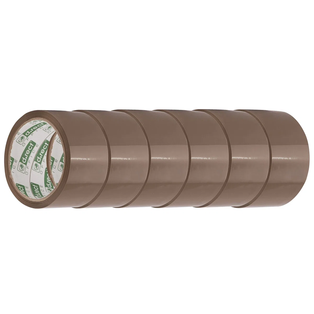 D.RECT Paketklebeband 6er Pack 50m x 48mm - Paketband - Klebeband Braun zum Verpacken von Paketen und Versandschachteln, Umzug - 6 Rollen