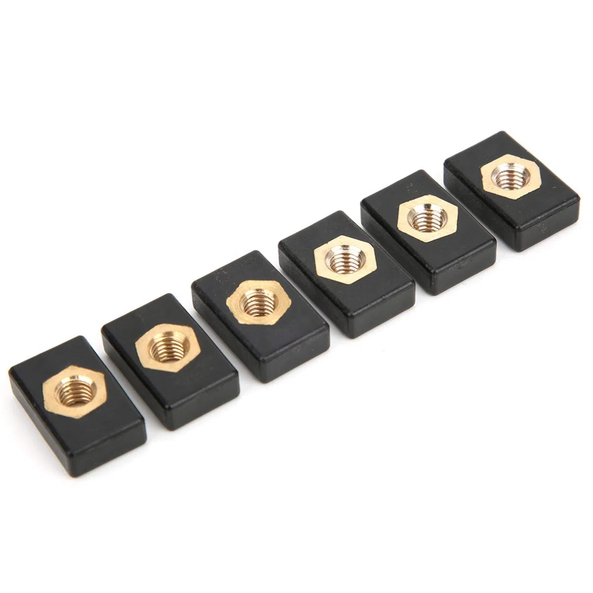 Leichtmetall Vierkantmuttern Set Kajak Kanu Boote Marine Zubehör Quadratische Muttern Ersatzteile Montage Hardware Schienen Adapter für Kunststoff Aluminiumrahmen