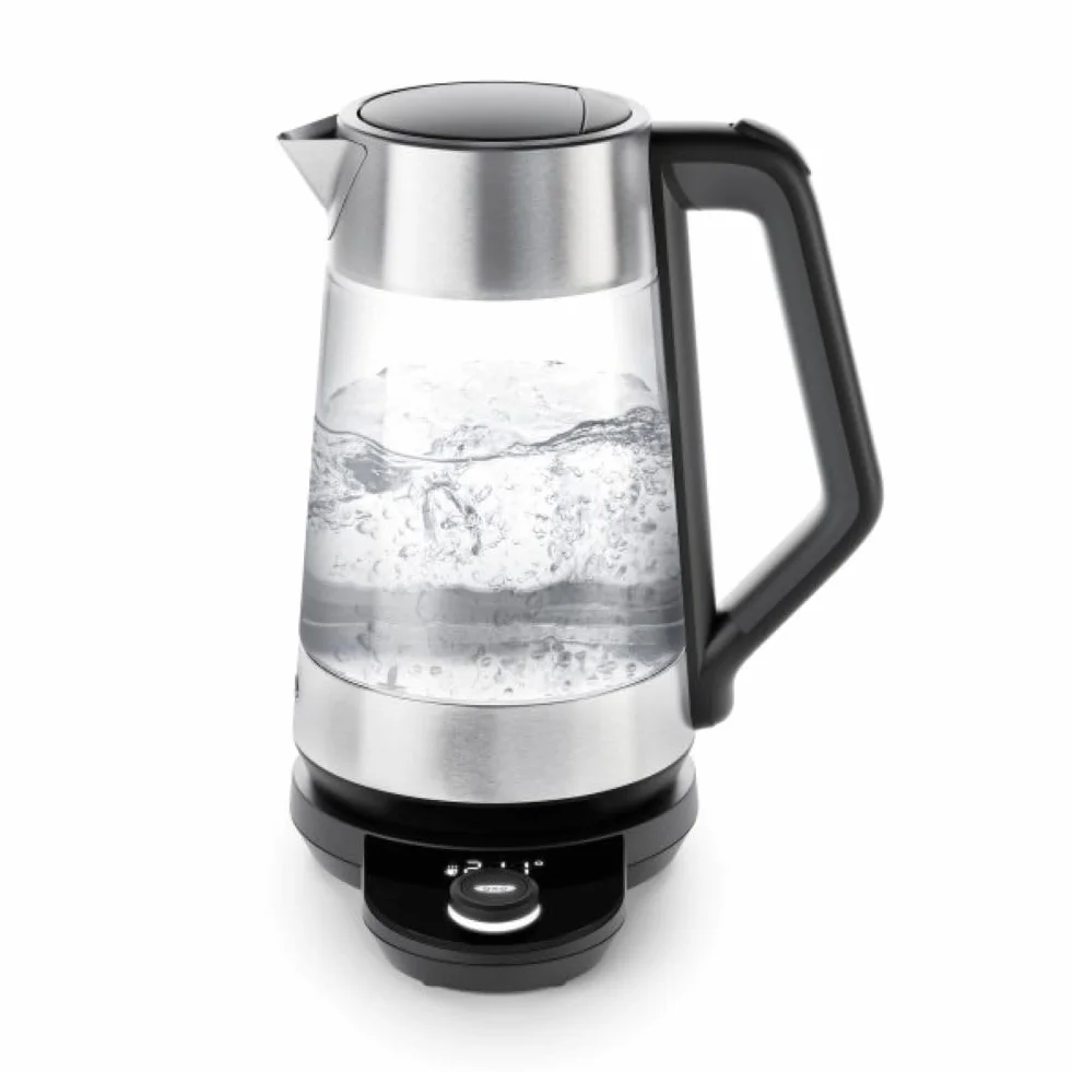 OXO Brew Adjustable Temperature Kettle, Electric Kettle, Glass and Stainless Steel, Holds Temperature for 30 Minutes