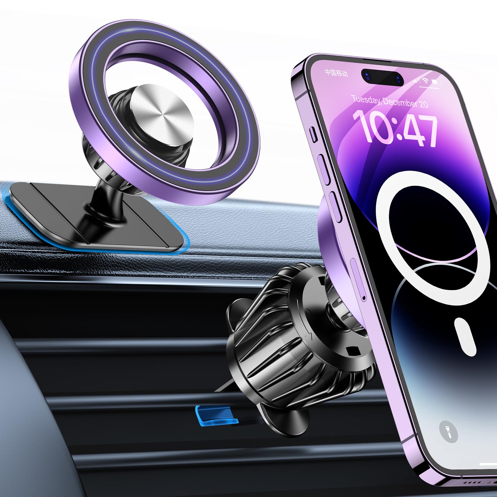 Sleek Magnetic Dashboard Phone Mount