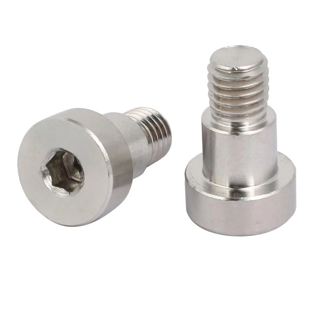 sourcing map 2Stk. Innensechskant Schulterschraube 12mm Dmr. 10mm Schulterlänge M10 Gewinde