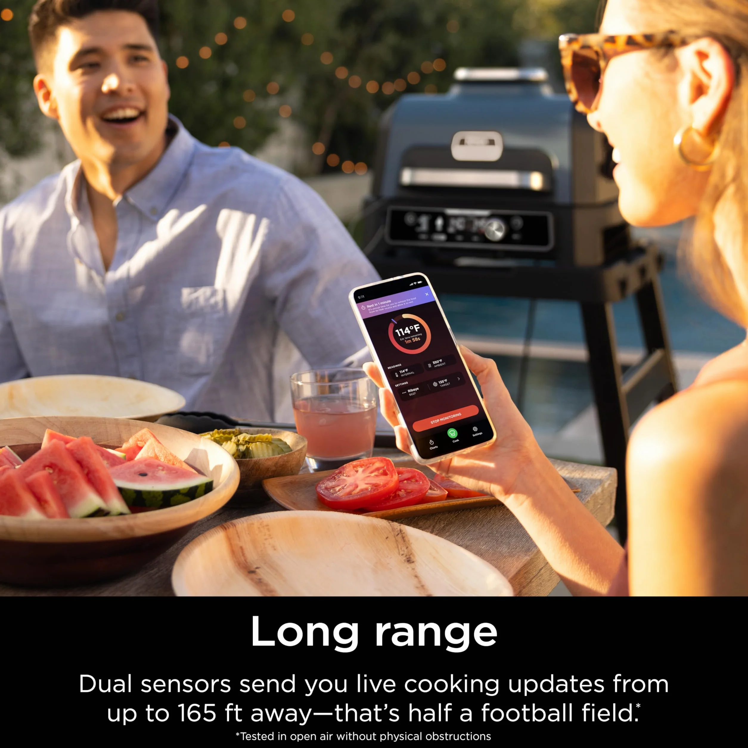 ProChef Wireless Thermometer WP100ME | ProChef Wireless Thermometer withstands 700°F and pairs with the ProConnect App for guided, no-guesswork cooking