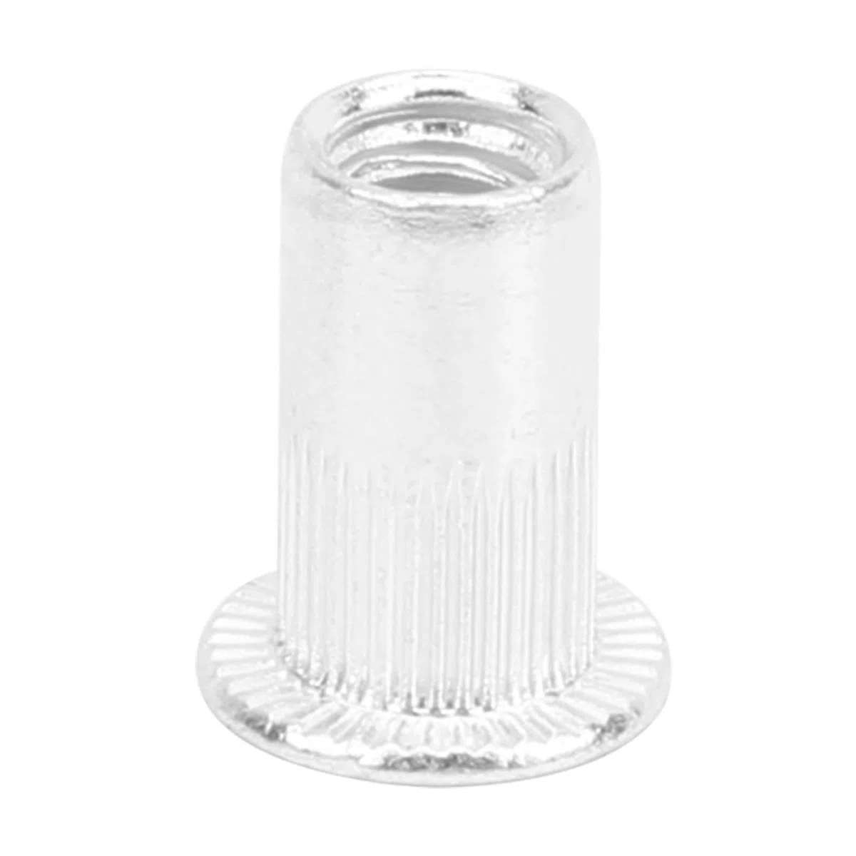 100 Stück M5 Blindnietmuttern Aluminium Flachkopf für Metallplatten Befestigung, Verzinkte Muttern zum Verbinden von Rohren Blechen Hardware-Zubehör robust (100pcs)
