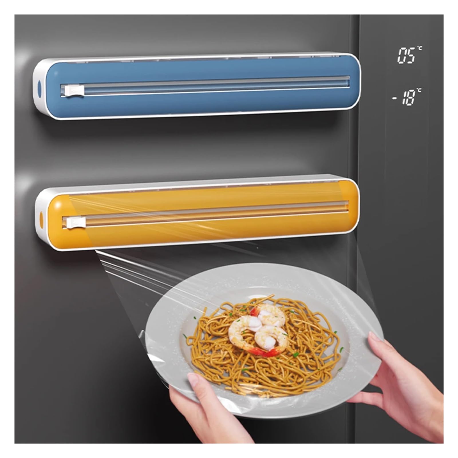 Sleek Magnetic Wrap Dispenser with Cutter