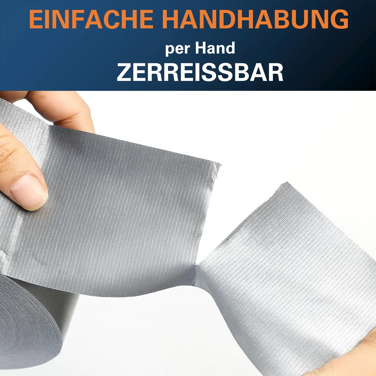 Panzertape - 3 Rollen - 48mm x 96m zwei Farben erhältlich Reparatur Klebeband - Gewebeband - extra stark - wasserfest - Gaffa Tape - power Duct Tape - Panzerband (Silber)