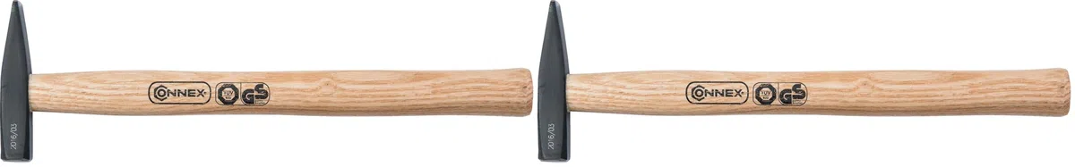 Connex Schlosserhammer - 100g Kopfgewicht - Robuster Holzstiel - Maximale Schlagkraft - Für Profis & Heimwerker/Hammer klein/Mini Hammer/Holzhammer / COX600010 (Packung mit 2)