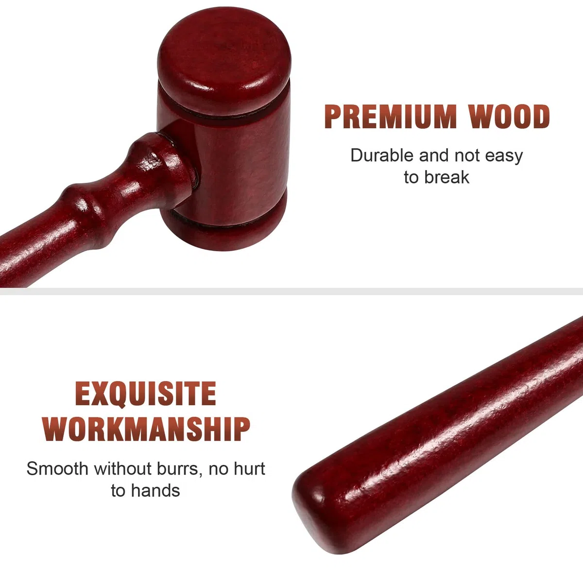 3 Stück Mini Richterhammer Aus Holz 4.33In Kinder Holzhammer Für Rollenspiel Und Dekoration Sicheres Holzspielzeug Für Kinder Ab 4 Jahren Traditioneller Richter Gavel Requisit