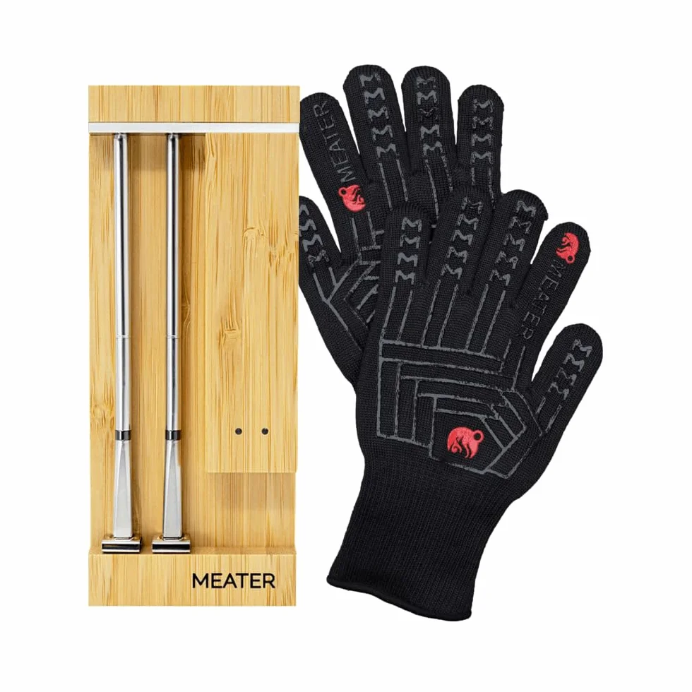 Pro Duo WiFi Thermometer Bundle w/BBQ Mitts, 2-Probe, 1000°F Heat