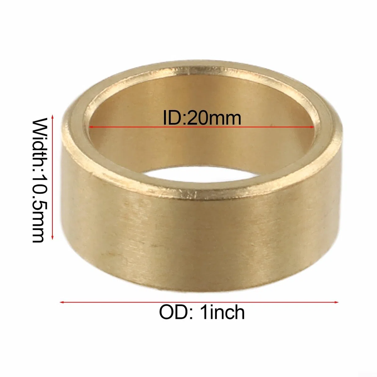 5er Set Edelstahl Adapterringe 20mm auf 25,4mm für Trennschägen TS400 TS410 TS420 TS700 TS760 für TS800, Verschleißfeste Reduzierbuchsen aus Stahl für Sägeblätter, Einfache Montage im Gartenbau