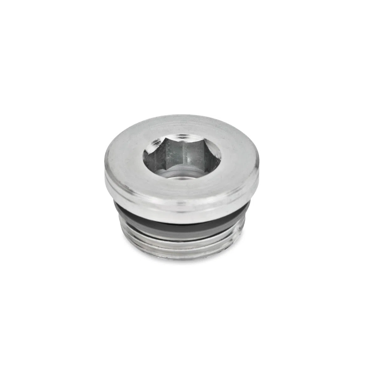 Ganter Normelemente | Verschlussschrauben - GN 749-G3/8-B | Zollgewinde | Gummidichtung Vitron | Stahl | 5 Stück