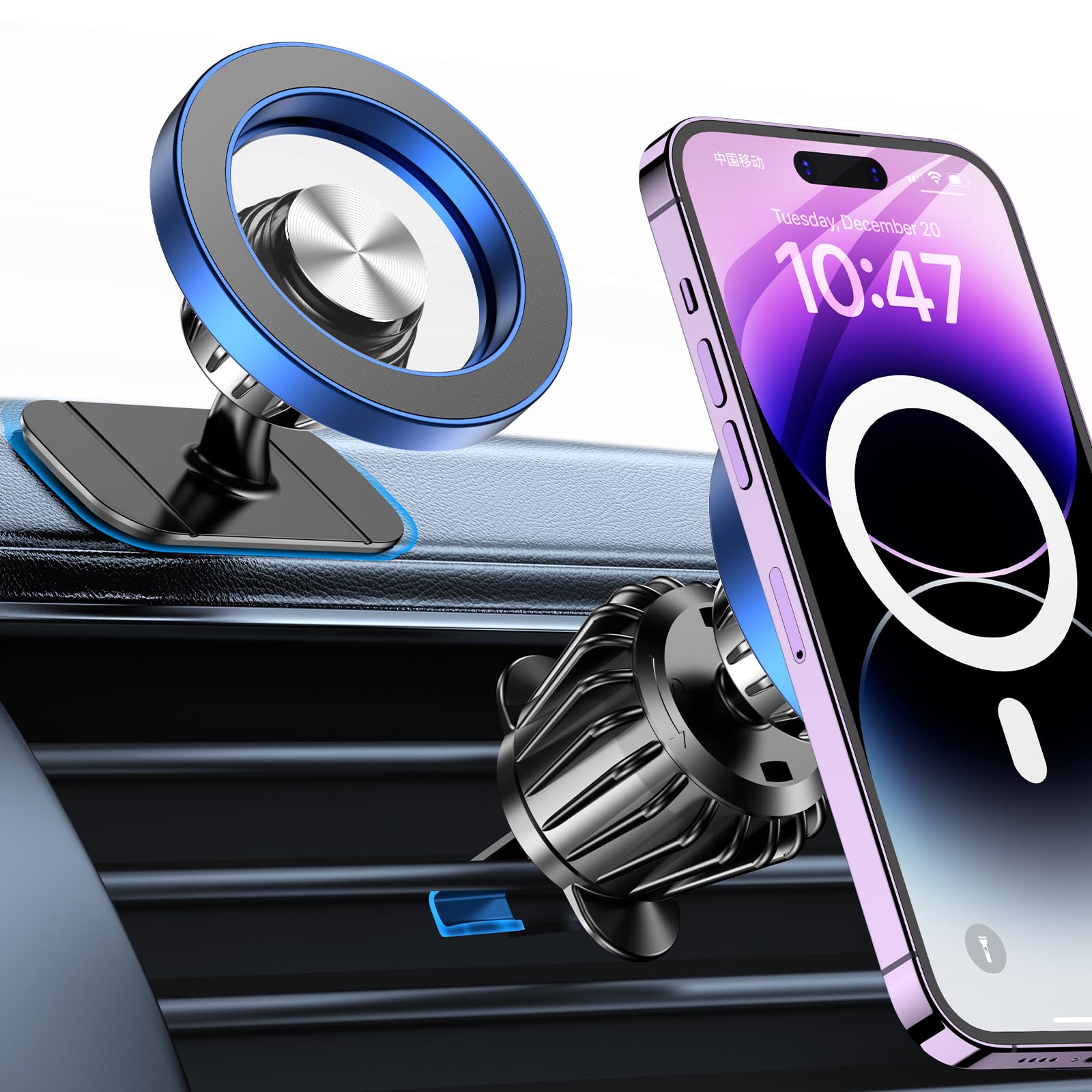 Sleek Magnetic Dashboard Phone Mount