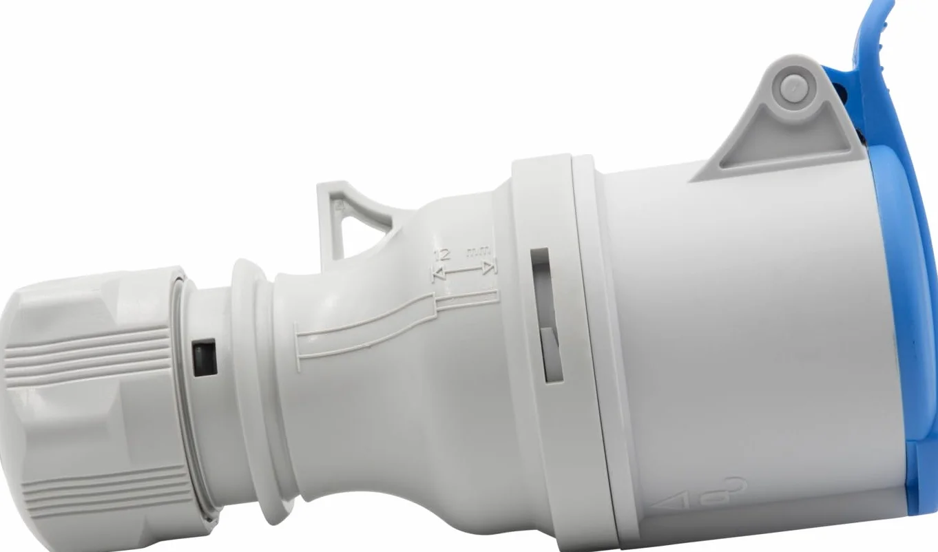 Brennenstuhl CEE-Steckdose, 3-polig für den Außenbereich, CEE-Steckdose 230 V/32 A mit Deckel, Anschluss schraubbar, Verwendung im Freien, Camping, Wohnmobil, Baustelle, IP44, 32 A